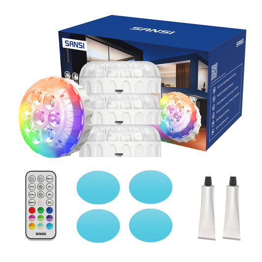 SANSI IP68 Waterproof RGB Pool Light Rechargeable LED Lamp