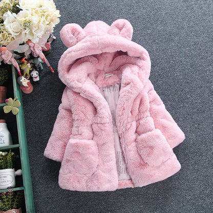 Buy Girls Fur Coat – Stylish Autumn & Winter Warm Fashion Outerwear