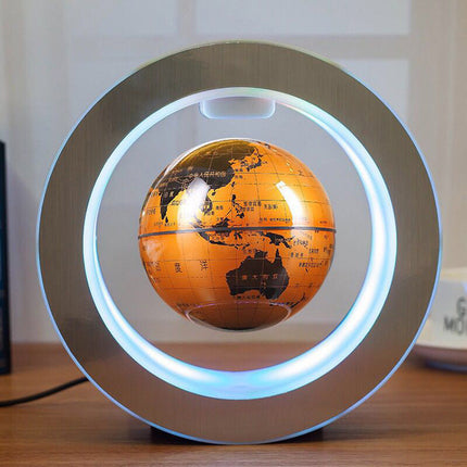 Buy Magnetic LED Globe – Floating Rotating Desk Light with LED Glow