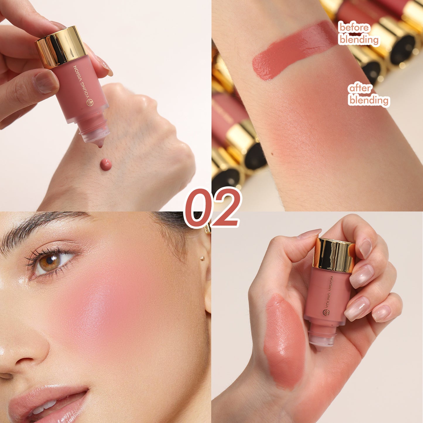 7-color dropper liquid blush