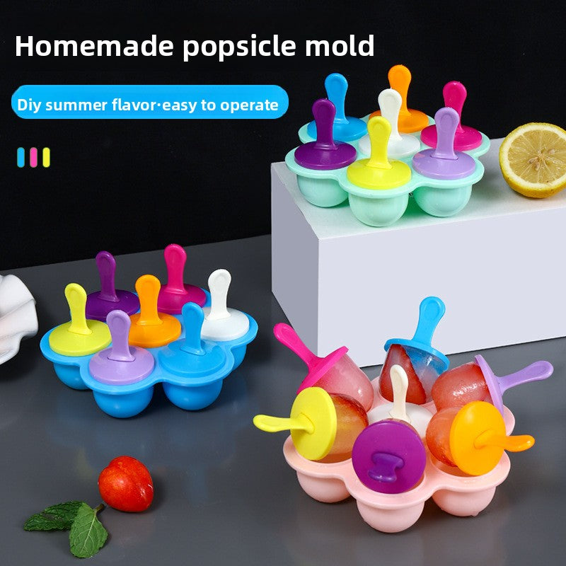 7-hole ice cream mold