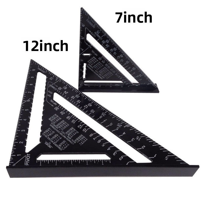7-Inch Imperial Aluminum Alloy Right Angle Ruler