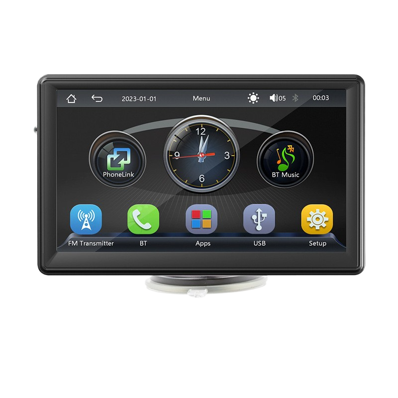 7 Inch Portable Car Display with CarPlay and Backup Camera