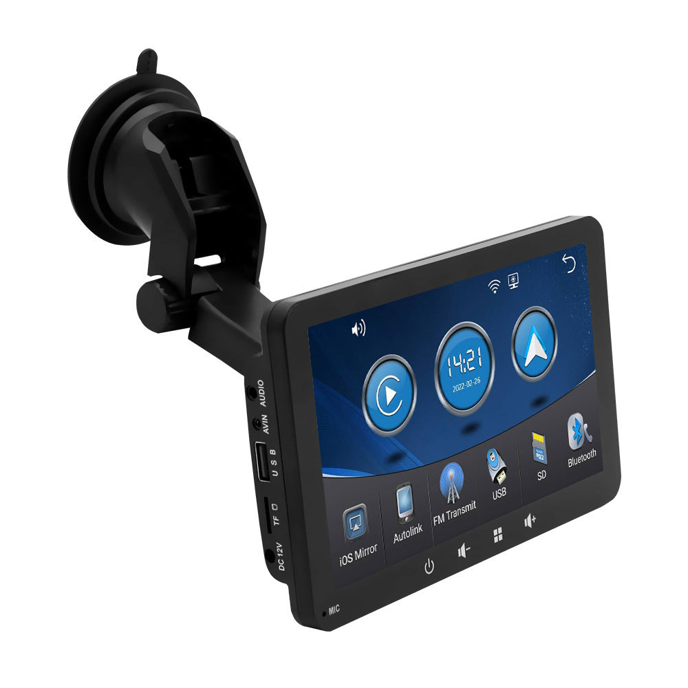7 Inch Portable Car Multimedia Player with Bluetooth CarPlay