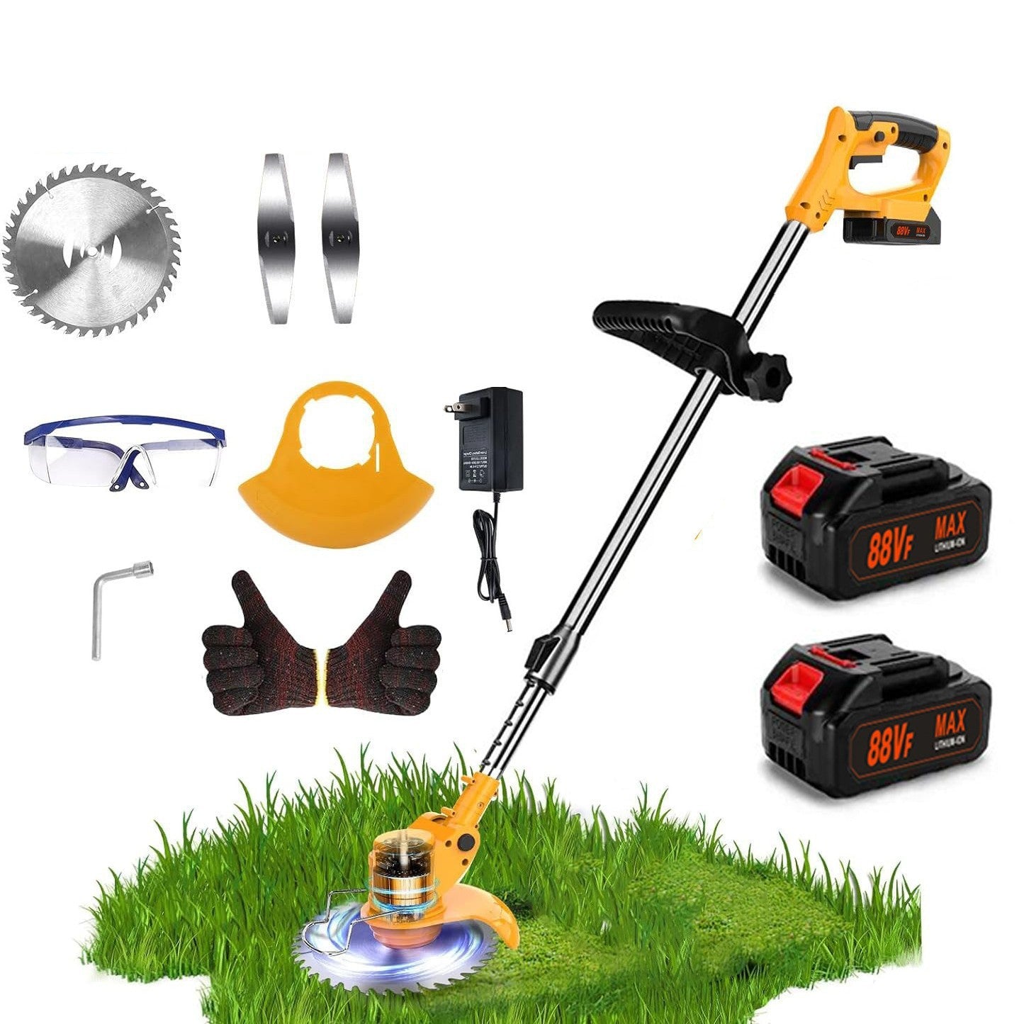 Lithium Battery Lawn Mower for Home Yard Care Use Daily Fit