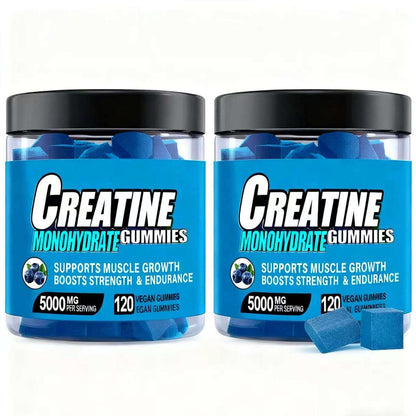 Blueberry Flavored Creatine Gummy for Muscle Growth Support