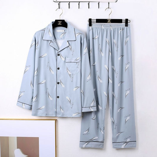 Buy Men’s Minimalist Long Sleeve Pajamas Sleepwear Set