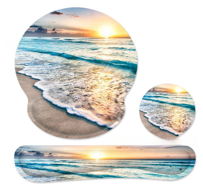 Thickened Anti-Slip Memory Foam Mouse Pad for Desk Comfort