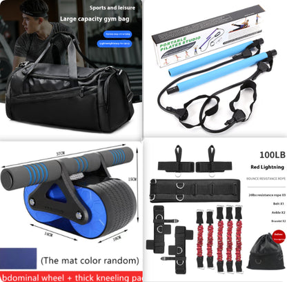 Buy Automatic Rebound Double Wheel Ab Roller for Men Women Gym