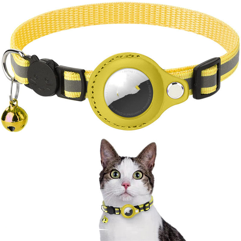 Buy Reflective AirTag Pet Collar – Waterproof Holder Cats & Dogs