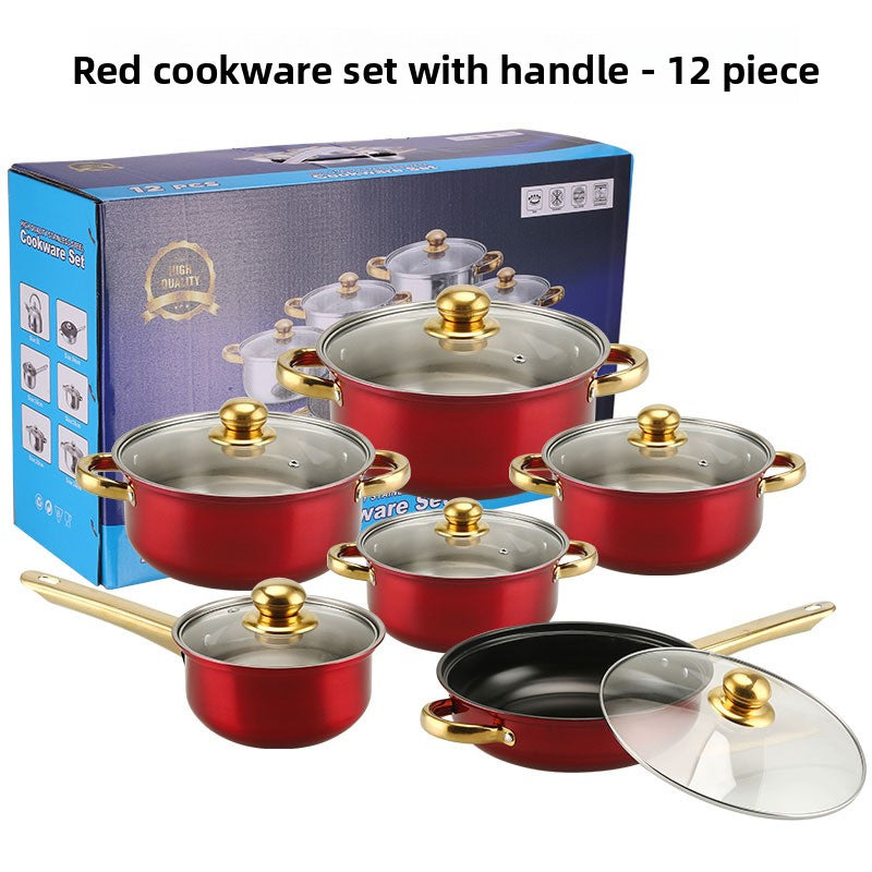 Premium Stainless Steel Cookware Kitchen Pots and Pans Set