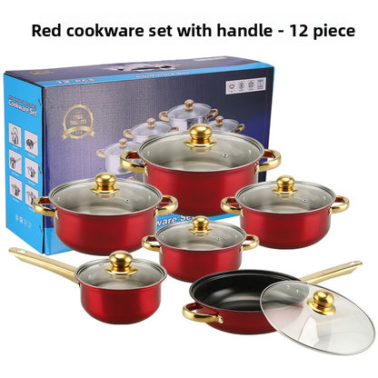 Premium Stainless Steel Cookware Kitchen Pots and Pans Set