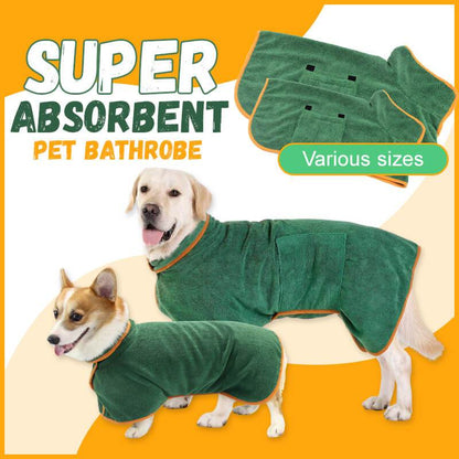 Buy Waist-Wrapped Microfiber Pet Bathrobe Super Absorbent Towel
