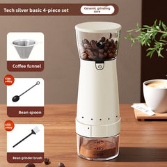 Cream White Basic 4-Pcs Grinder + Dripper