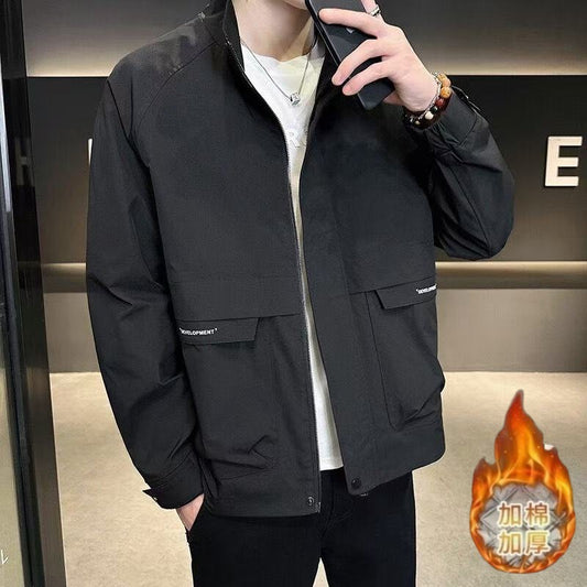 Buy Men’s Stylish Stand-Collar Casual Jacket Online Today