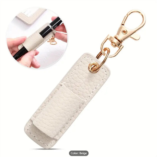 Creative Neck-Hanging Pen Holder With Keychain for Students