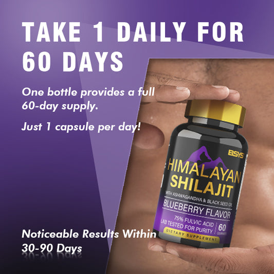Buy BSYS Shilajit Gummies 60's – Herbal Supplement for Vitality