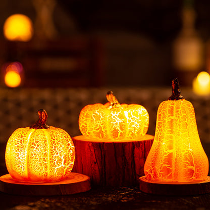 Buy Halloween LED Pumpkin Lantern Resin Candle Light Decor