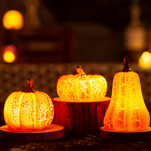 Buy Halloween LED Pumpkin Lantern Resin Candle Light Decor
