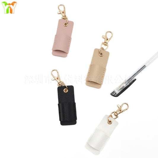 Creative Neck-Hanging Pen Holder With Keychain for Students