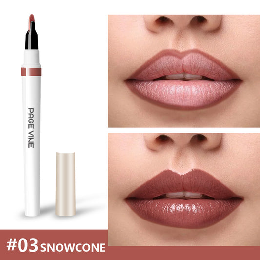 Lip Liner and Gloss Dual Set for Smooth, Long-Lasting Color