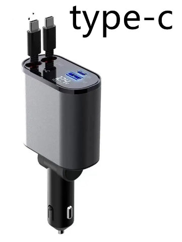 Metal Car Charger 100W Fast USB & TYPE-C Adapter for Your Car