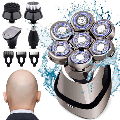 7D Floating Head Electric Shaver with LED Display