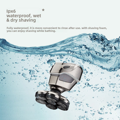 7D Floating Head Electric Shaver with LED Display