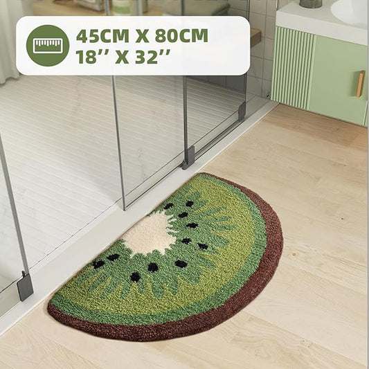 Buy Kiwi Fruit Bath Mats Cute Absorbent Bathroom Rugs