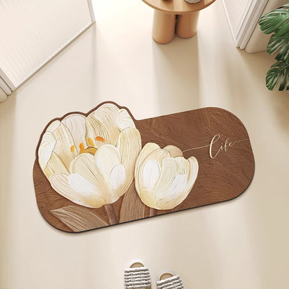 Diatomaceous Earth Bath Mat for Quick-Dry Bathroom Comfort