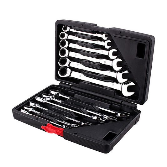 Buy 12pcs Fixed Spanners Ratchet Wrench Kit High Torque Tool Set