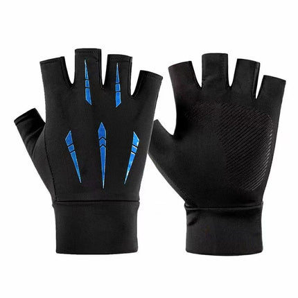 Buy Summer Ice Silk Half-Finger Gloves With Non-Slip Grip Online
