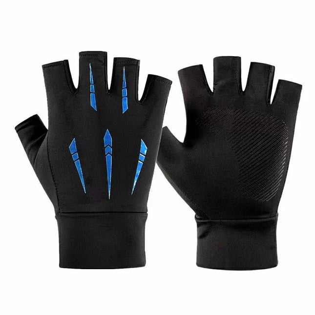 Buy Summer Ice Silk Half-Finger Gloves With Non-Slip Grip Online