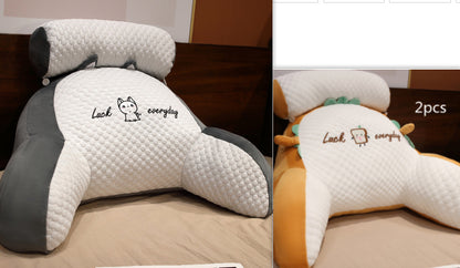 Sofa Fluffy Cushion Triangle Reading Backrest Pillow Comfort