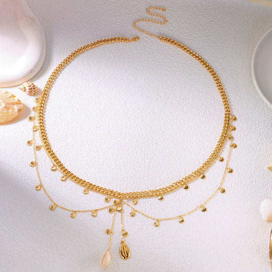 Hot Girl Party Body Chains Fashion Shell Scallop Pendant