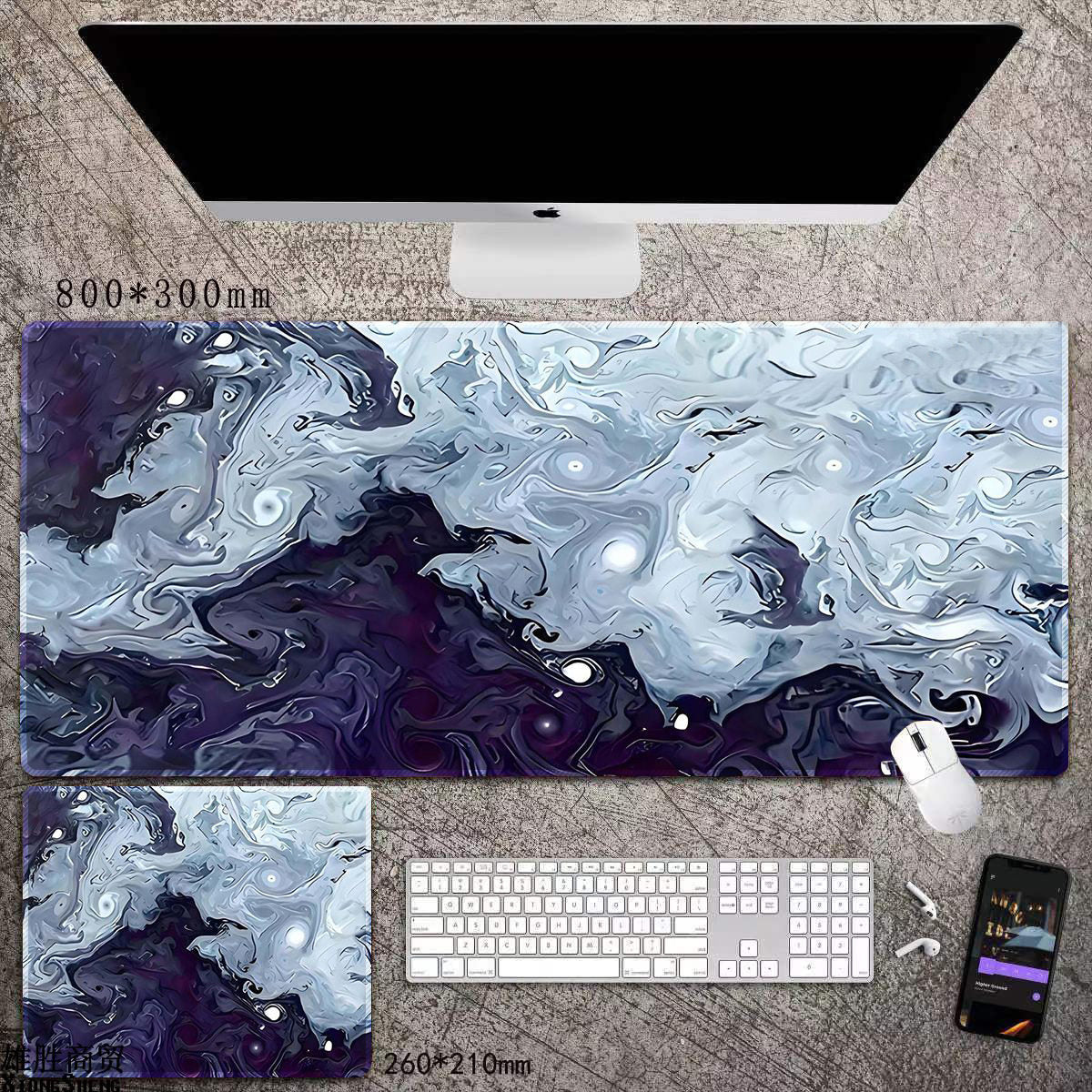 Anime Design Large Mouse Pad for Gaming and Office Desk Setup