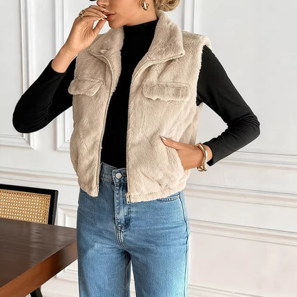 Buy Women’s Stylish Minimalist Short Vest – Trendy Casual Fit