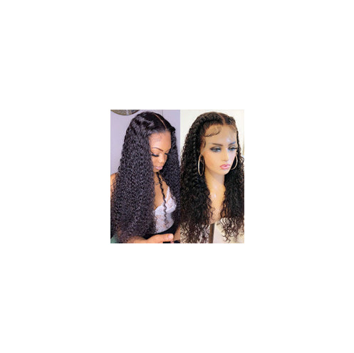 Brazilian Curly Lace Front Human Hair Wigs Natural Style