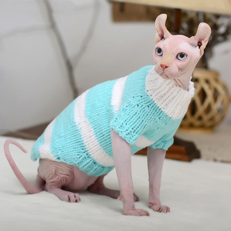 Hairless Cat Warm Sweater – Cozy Pet Cat Clothes Cold Weather