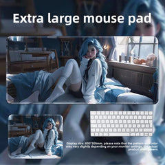 30x80cm Blue Hair Girl Soft