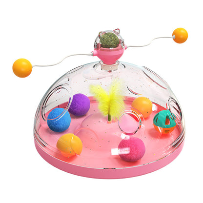 Meows Windmill Interactive Cat Toy with Catnip & Luminous Ball
