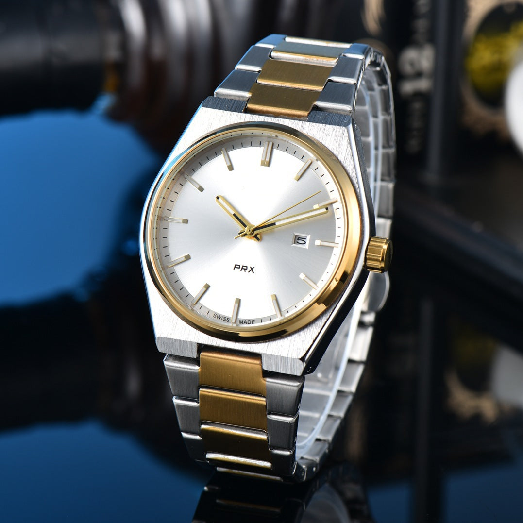 New Simple, Elegant, And Stylish Quartz Mens Watch With Steel Band