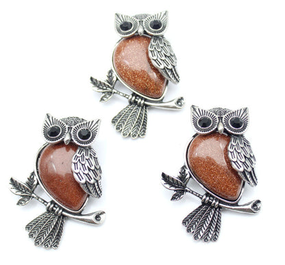 Buy DIY Alloy Owl Brooch with Crystals Stylish Pin Online
