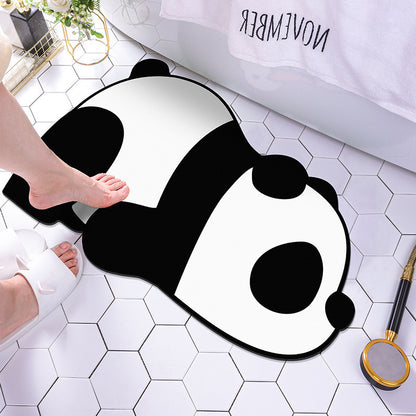 Cartoon Diatom Mud Bath Mat for Quick-Dry Bathroom Style