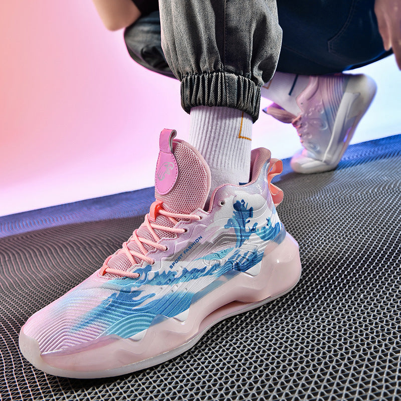 Luminous High-Top Basketball Shoes Stylish & Glow-in-the-Dark