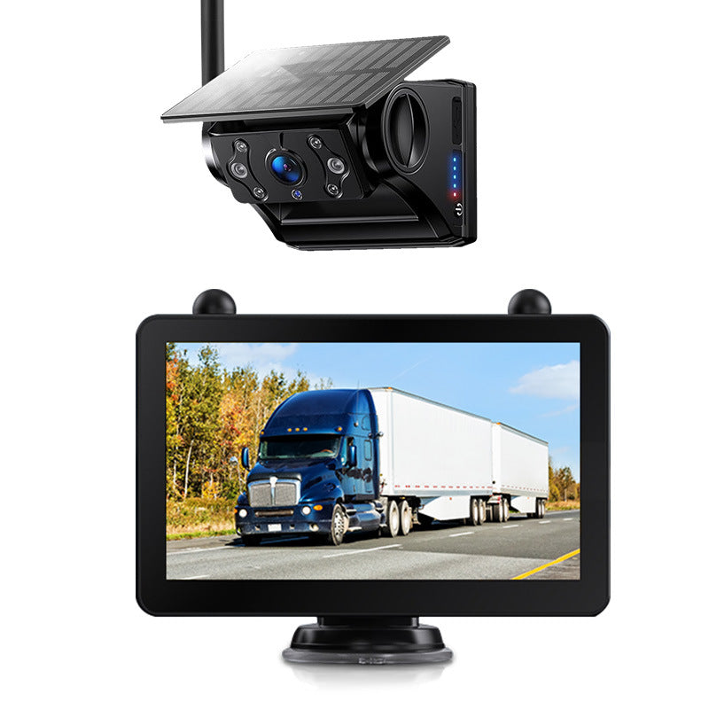 7inch Solar Wireless Car Monitor with Night Vision