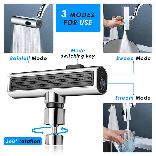 Buy Kitchen Faucet Waterfall Outlet Rotating Bubbler Nozzle