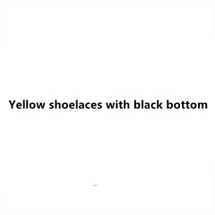 Yellow shoelaces with black so