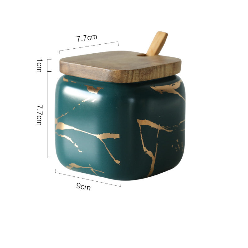 Gold Marble Jar Set – Nordic Style Kitchen Storage Containers
