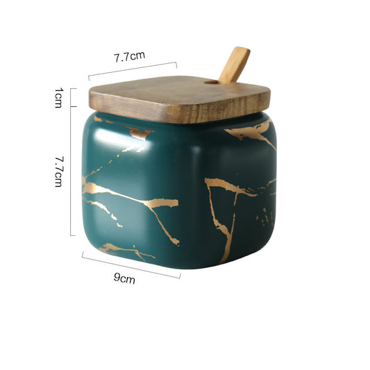 Gold Marble Jar Set – Nordic Style Kitchen Storage Containers